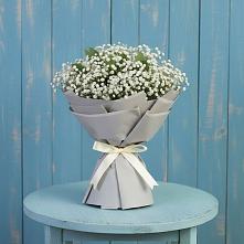 Букет цветов из:  Гипсофила в Георгиевской
