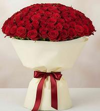 Букет 101 Красная роза Милано в Георгиевской