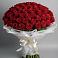 Букет 101 Красная роза Блэк Мэджик в Георгиевской