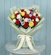Букет цветов из:  Розы #REPLACE_PRED# Георгиевской