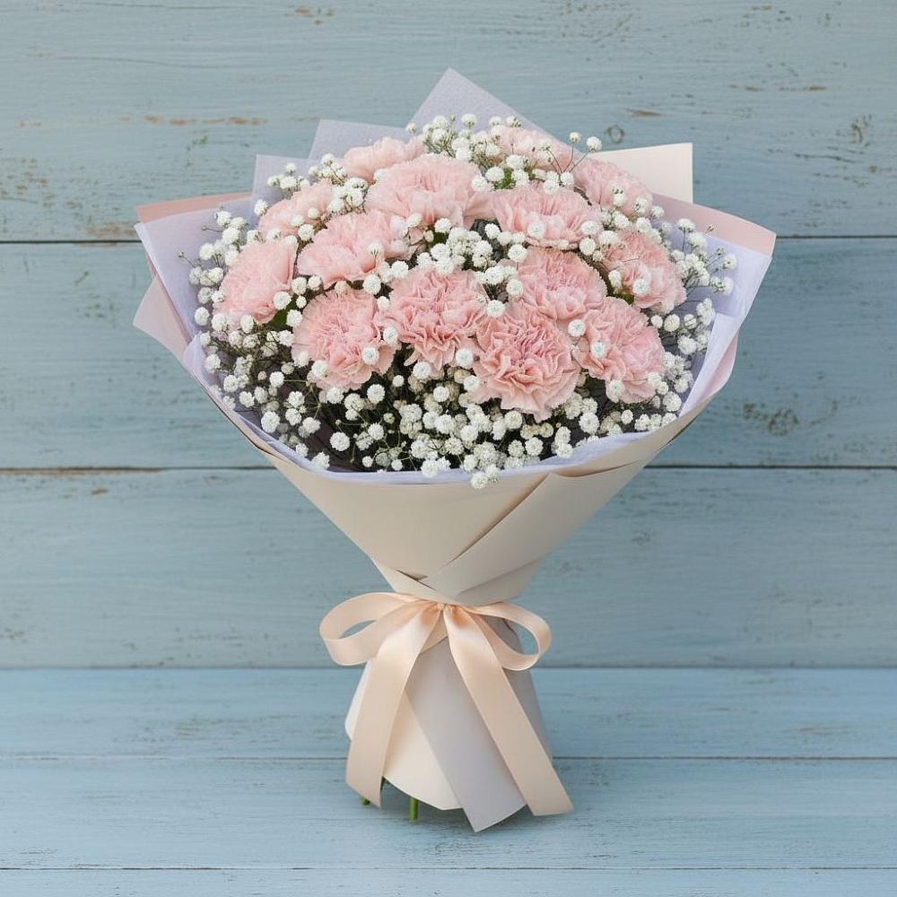 Букет цветов из: Гвоздики в Георгиевской