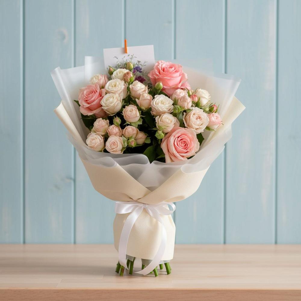 Букет цветов из: Розы в Георгиевской