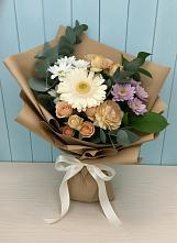 Букет цветов из:  Герберы и Хризантемы в Георгиевской