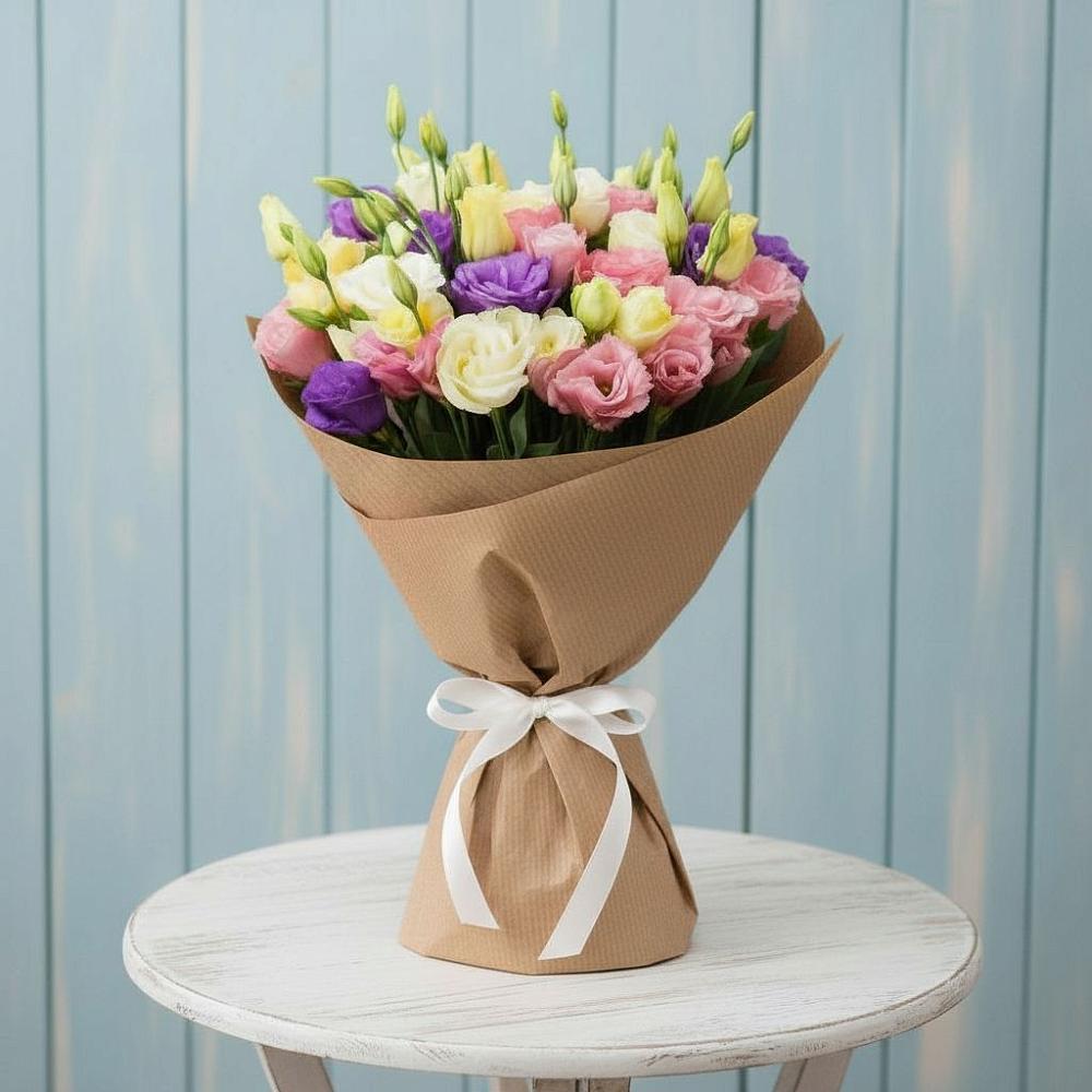 Букет цветов из: Лизиантусы в Георгиевской