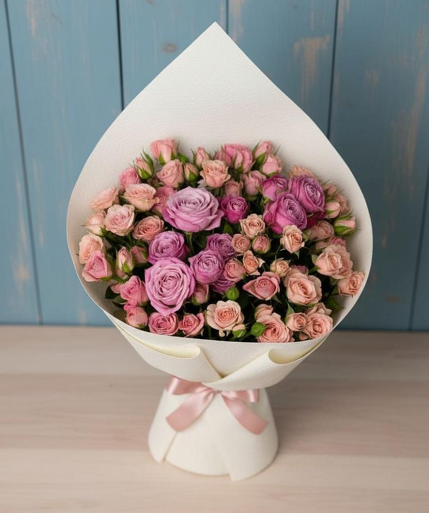 Букет цветов из: Розы в Георгиевской