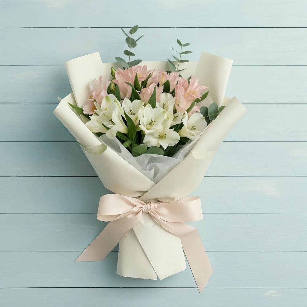 Букет цветов из: Альстромерии в Георгиевской