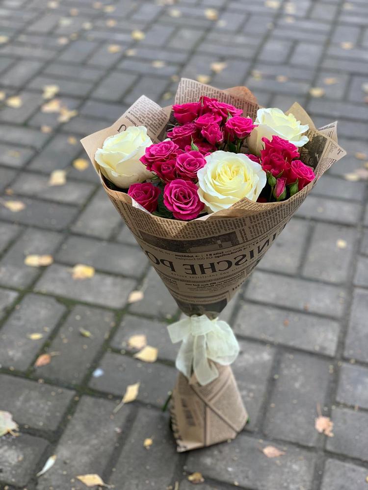 Букет цветов из: Розы в Георгиевской