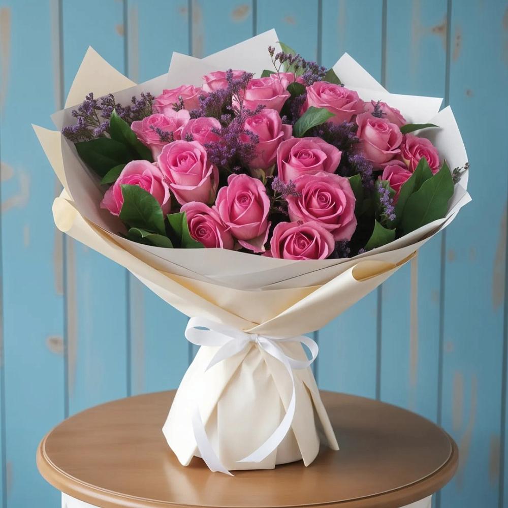 Букет цветов из: Розы в Георгиевской