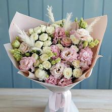 Букет цветов из:  Альстромерии и Розы в Георгиевской