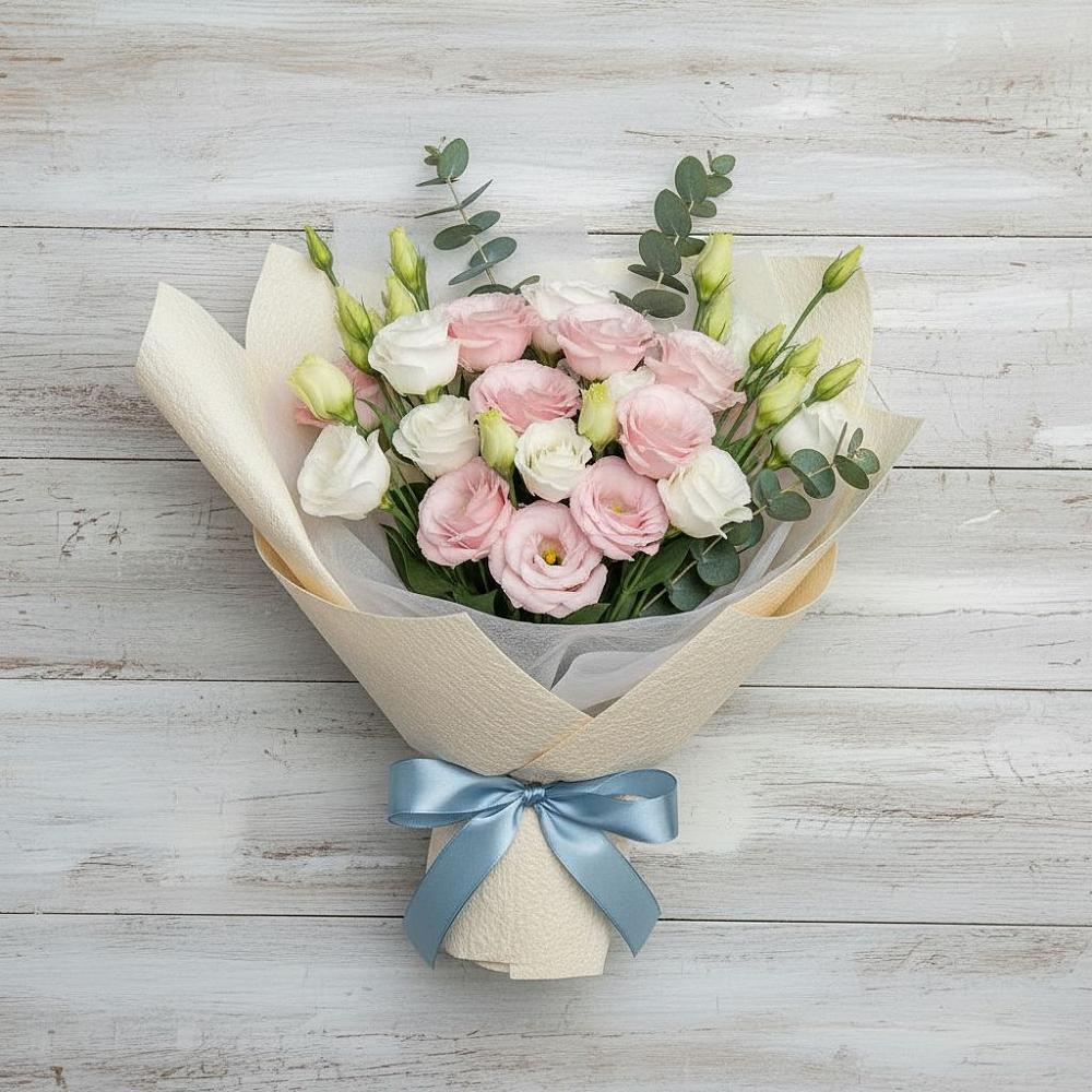 Букет цветов из: Лизиантусы в Георгиевской